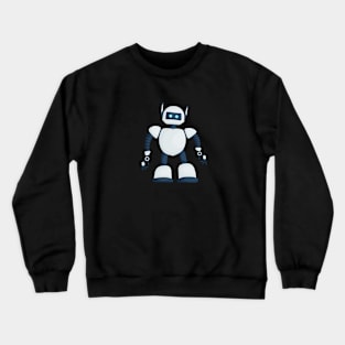 Cartoon White Robot Crewneck Sweatshirt